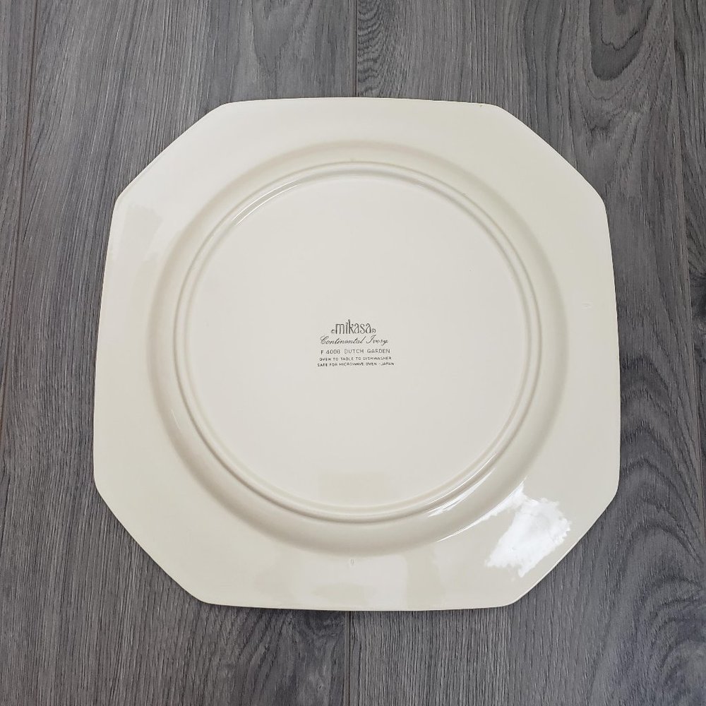 Mikasa Dutch Garden Dinner Plate Continental Ivory - Picture 3 of 8